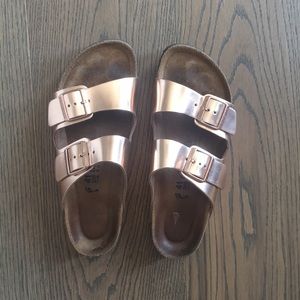 Rose Gold Birkenstocks